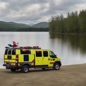 Dive and Rescue Vehicle - Yellow - Lake
