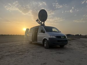 Van - Mobile Communication Vehicle - Satellite - Desert