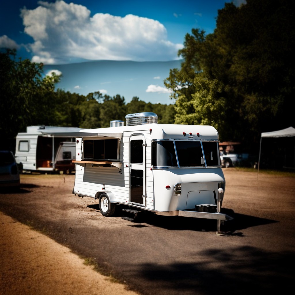 Mobile Food Vehicle - White - Camp